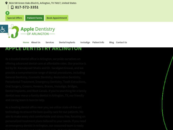 appledentistryarlington.com